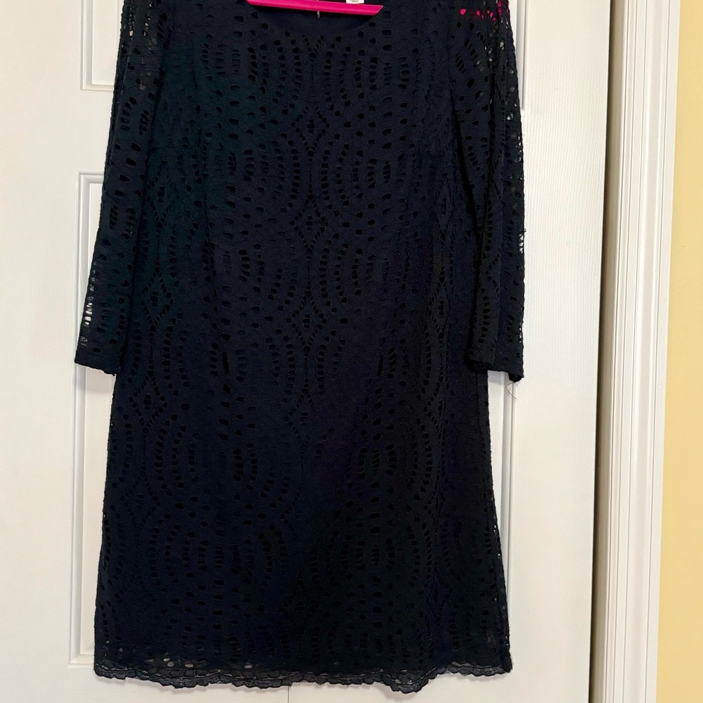 J. Crew Midnight Blue Long Sleeve Dress